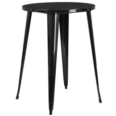 Image de Flash Furniture Table de Bar Ronde intérieur extérieur en métal, Multicolore