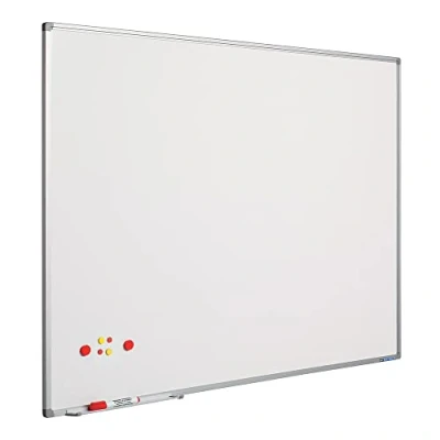 Image de Smit Visual Tableau Blanc en tôle émaillée Profil Softline 90x120cm
