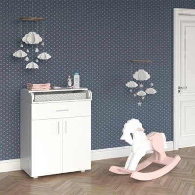 Image de Vicco Commode à Langer Lena, Blanc, 75 x 100 cm