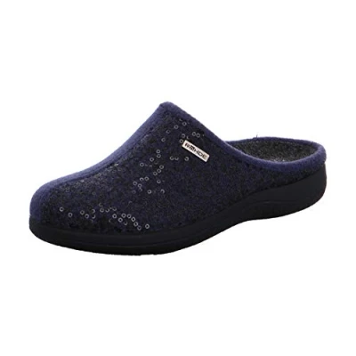 Image de Rohde 6550 Bari Chaussons Femme, Pointure:38 EU, La Couleur:Bleu