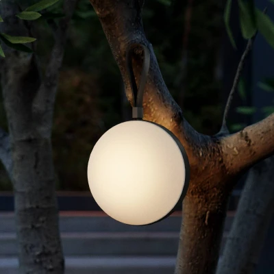 Image de Nordlux Luminaire d&#039;extérieur LED Bring to go Ø 16 cm blanc/noir