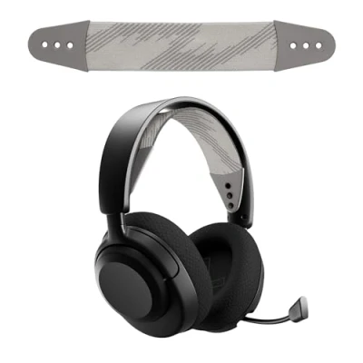 Image de kwmobile Bandeau de Remplacement Compatible avec SteelSeries Arctis Nova 1 / 1X 3 Coussinet Rechange en Nylon pour Casque Audio Gris Blanc