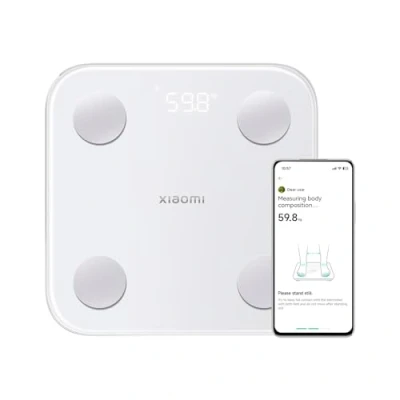 Image de Xiaomi Body Composition S400 Pèse personne avec double fréquence, 25 indicateurs de santé, jusqu&#039;à 150 kg et précision 100 g, blanc