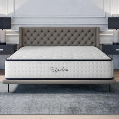 Image de COSMOS Matelas 160x200 cm Upsilon Très Épais 32 Accueil Mousse à mémoire de Forme et Blue Latex Confort Ferme 7 Zones Réversible Hypoallergénique Durable Couchage Indépendant