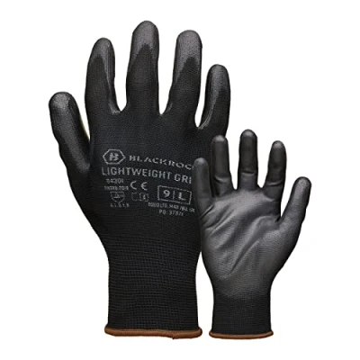 Image de Blackrock Gants de travail légers avec revêtement en polyuréthane pour une manipulation précision et bonne prise main à sec Taille 9/L