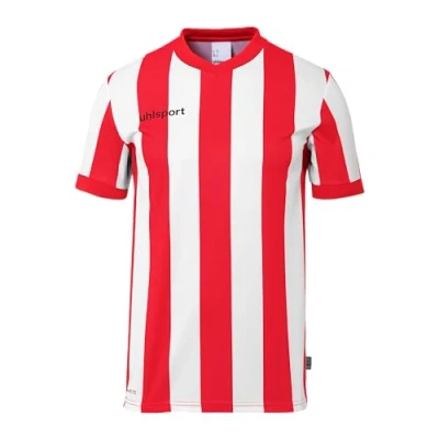 Image de uhlsport Retro Stripe Shirt Manches Courtes Maillot de Football au Design rétro pour Hommes et Enfants