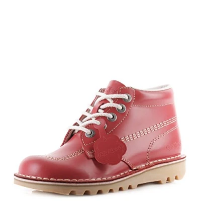 Image de Kickers Kick Hi C, Bottes Classiques femme, Rouge (Red), 36 EU
