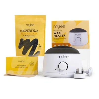 Image de Mylee Kit d&#039;épilation professionnel Chauffe cire, cire dure, Spatules d&#039;applications, Épilation à la sans bandes, indolore