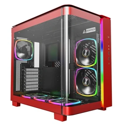 Image de Montech King 95 Pro Midi Tower, Tempered Glass, ARGB Rot