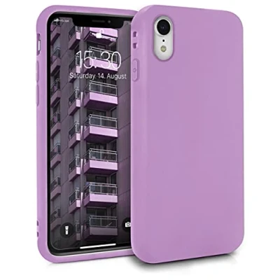 Image de MyGadget Coque pour iPhone XR Case TPU Souple &amp; Soft Cover Protection Extra Fine Légère Étui Coloré Anti Choc et Rayures Lila