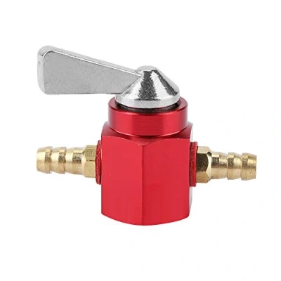 Image de EBTOOLS pour robinet essence 8mm 1pcs Commutateur de Réservoir Carburant robinet, Valve D&#039;essence ATV Moto(Rouge)
