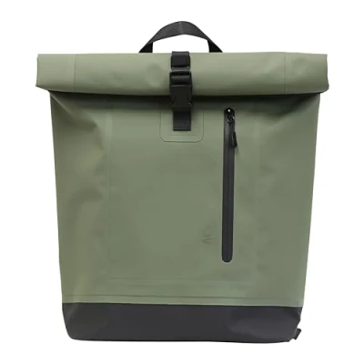 Image de T&#039;nB Sac à dos tendance rollup imperméable 20 25L parfait pour toutes occasions Vert
