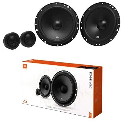 Image de 1 kit 2 Voies Compatible avec JBL STAGE1 601C 6,5&quot; 165 mm 16,50 cm 40 Watts rms 200 Max woofers tweeters 4 ohms Voiture, la Paire