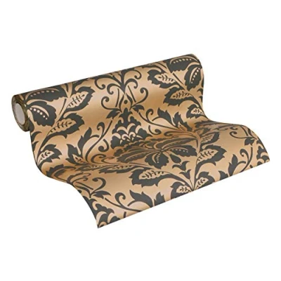 Image de Papier Peints Baroque Attractive intissé 10.05 m x 0.53 Or Gris Fabriqué en Allemagne A.S. Création 369104 36910 4