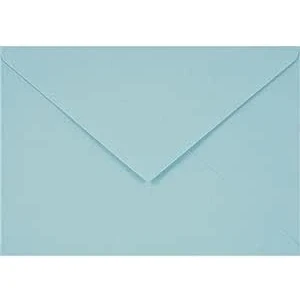 Image de Netuno 25 enveloppes bleues claires C6 114x162mm 115g Sirio Color Celeste élégantes rabat pointu colorées pour mariage anniversaire baptême Noël invitations cartes de voeux