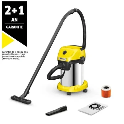 Image de Aspirateur eau et poussière KARCHER WD 3 S V 19/4/20 Cuve inox 19 L 1000W (Fonction soufflerie)