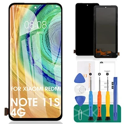Image de pour Xiaomi Redmi Note 11S 4G Écran LCD 11 de Remplacement Poco M4 Pro tactile Kit réparation (Noir sans Cadre)