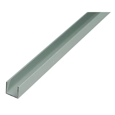 Image de Alberts 473853 Profilé en U aluminium, anodisé, couleur argent 1000 x 20 10 mm