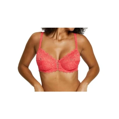 Image de Sans Complexe, Soutien Gorge Emboitant en Dentelle avec Armatures, Classique, Femme, Modèle Arum, Rose Paradis, 100C