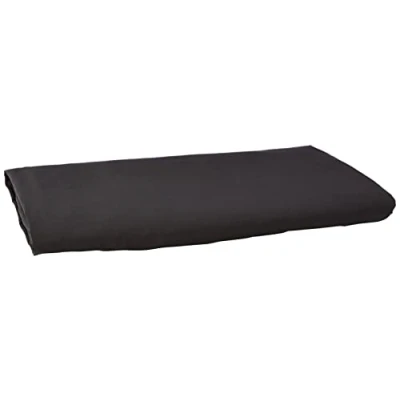 Image de Amazon Basics Drap Plane en Microfibre, Lot de 1, 275 x cm, Noir (Black), Uni