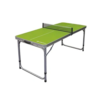 Image de Schildkröt Table de Ping Pong Midi, Portable et Pliable 120 x 60 70 cm, Mallette en Aluminium avec Poignées Filet, pour Toutes Les Activités Intérieures Extérieures, 838580