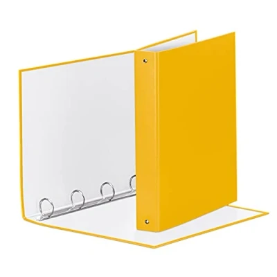Image de Esselte 395792100 classeur à anneaux Jaune Classeurs (Anneau rond, Carton, Polypropylene (PP), Jaune, 200 feuilles, 3 cm, 4 cm)