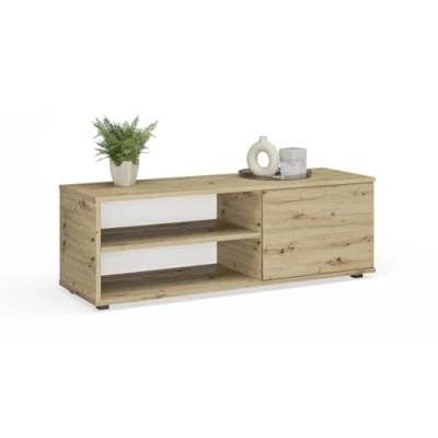 Image de Meuble TV VIVA Blanc de salon dł. 110 cm x szer. 35 wys. 51 Artisan
