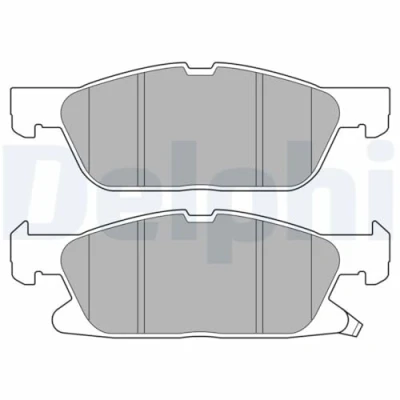 Image de DELPHI LP3643 Jeu de plaquettes frein avec indicateur d&#039;usure tôle anti bruit sans accessoires FORD: Focus Mk4 3/5 portes, Turnier