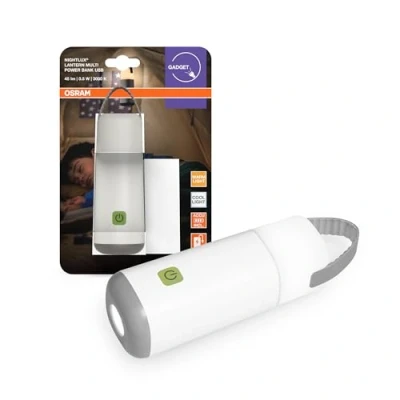 Image de OSRAM Veilleuse LED mobile avec batterie externe, 3000 4000K, fonction lampe de poche, rechargeable par USB, IP20, pour une utilisation en intérieur