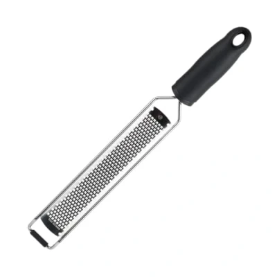 Image de MasterChef Zesteur d&#039;Agrumes &amp; Râpe à Fromage Manuelle, Fine pour Parmesan, Citron, Coconut, Muscade, Chocolat et plus, 34,5cm, Lames Tranchante en Acier Inoxydable