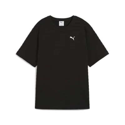 Image de PUMA ESS Elevated Relaxed Structured Tee, T Shirts Mixte, Black,