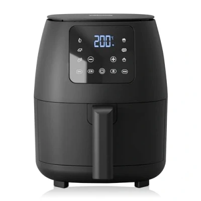 Image de Tristar Mini Friteuse à air numérique Sans huile 6 programmes de cuisson Revêtement antiadhésif Thermostat réglable 2L 1500W FR 9015