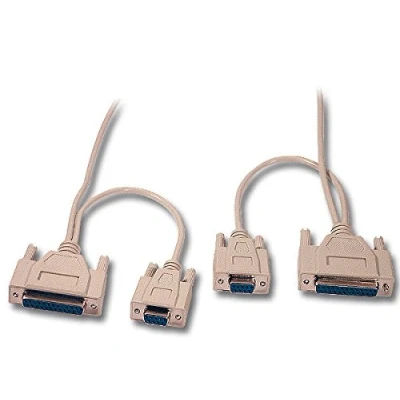 Image de Cable Null Modem (Laplink) 2 x DB9 &amp; DB25