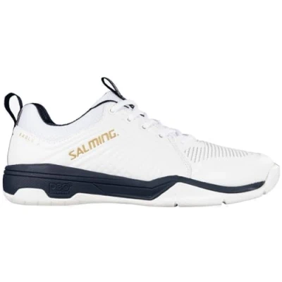 Image de Salming Eagle 2 Unisex Chaussures de handball, Taille: 41 1/3, White/navy Tissu / matière synthétique