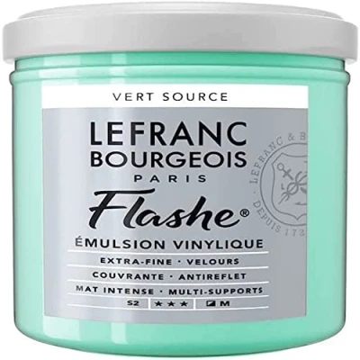 Image de Lefranc Bourgeois Flashe Acrylique Pot 125ml Vert Source