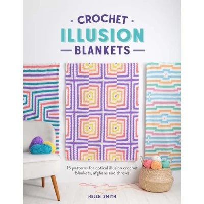 Image de Crocheter Illusion Couvertures : 15 Attrayant 3D Effet Motifs Instruction Livre (Broché) Avec Intarsia Technique 1 Pièce