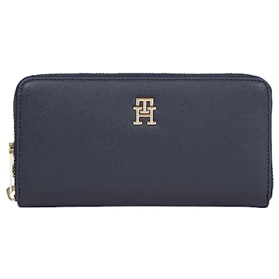 Image de Tommy Hilfiger Femme Portefeuille Poppy Plus avec Porte Monnaie, Multicolore (Space Blue), Taille Unique