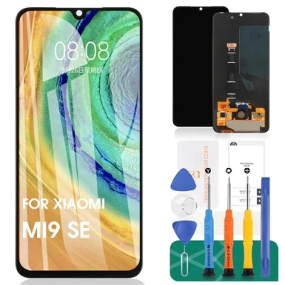 Image de SRJTEK TFT pour Xiaomi Mi 9 SE Écran de remplacement LCD Tactile Digitizer M1903F2G Kits réparation (noir, pas reconnaissance d&#039;empreintes digitales)