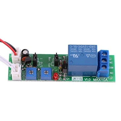 Image de Akozon module de minuterie, relais à interrupteur marche/arrêt avec retardateur cycle réglable DC 5V 12V 24V(DC12V, 0 120min)
