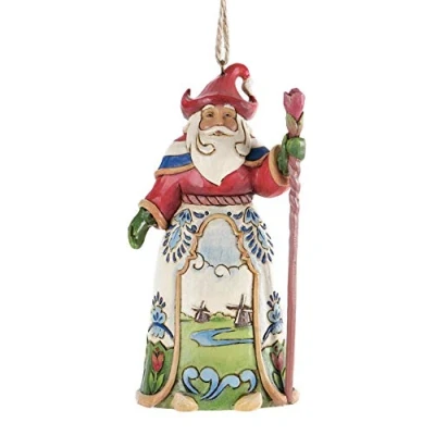 Image de Jim Shore Heartwood Creek à partir de Enesco Allemand Père Noël 4.75in, Multi Color, 4.750