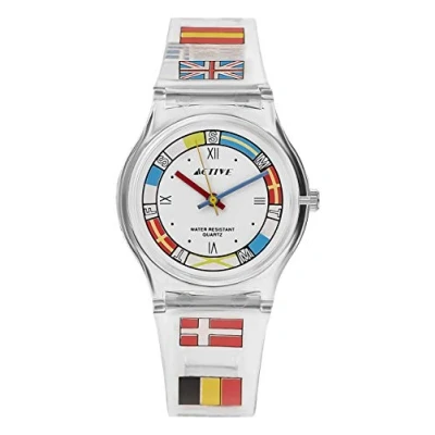Image de Active ACT 015 Montre Femme Quartz Analogique Cadran Multicolore Bracelet Plastique