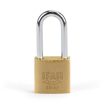 Image de IFAM Cadenas antivol SR30AL gamme Start, 30 mm, arc long, système double attache, comprend 2 clés de scie, résistance et fiabilité, idéal pour valises, casiers, tiroirs commodes, ateliers