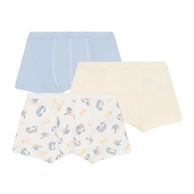 Image de Petit Bateau KIDS 3 PACK Shorty pour enfants, Taille: 10a, Toudou/marshmallow/multicolor/ pamplemousse/marshmallow
