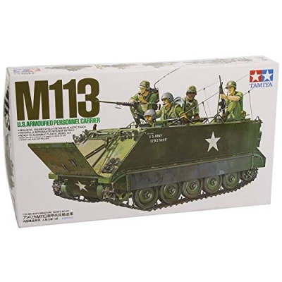 Image de TAMIYA M113 US APC 1/35 Armée Kit de modélisation véhicule terrestre Militaire, TM35040, Marron
