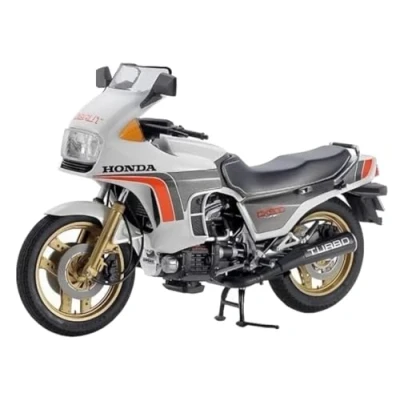 Image de TAMIYA 14016 1:12 Honda CX500 Turbo modélisme, kit plastique, artisanat, passe temps, collage, modèle, assemblage, non peint, multicolore