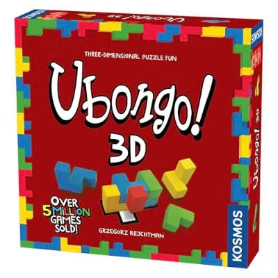 Image de Thames &amp; Kosmos Ubongo! 3D Level: Intermediate Unique Puzzle Game 1 4 Players Solving Strategy Board Games for Adults Kids, Ages 5+, 694258