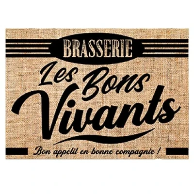 Image de Set de table en toile jute LES BONS VIVANTS