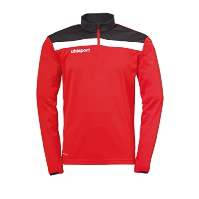 Image de uhlsport Tshirt à manches longues, Taille: Large, Rot/schwarz/weiß
