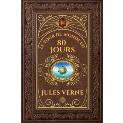 Image de Le Tour du monde en 80 jours Jules Verne: Édition collector intégrale Grand format 15 cm x 22 (Annotée d&#039;une biographie... Livre d’occasion
