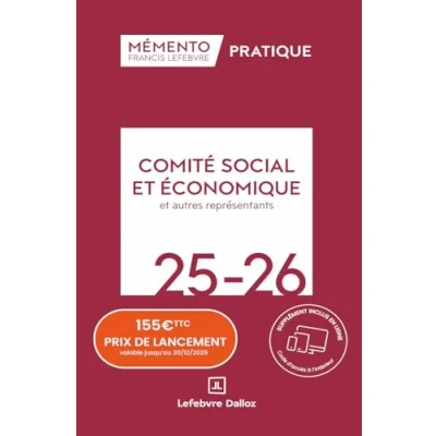 Image de Mémento CSE et autres représentants du personnel 2026 2027 (Relié)